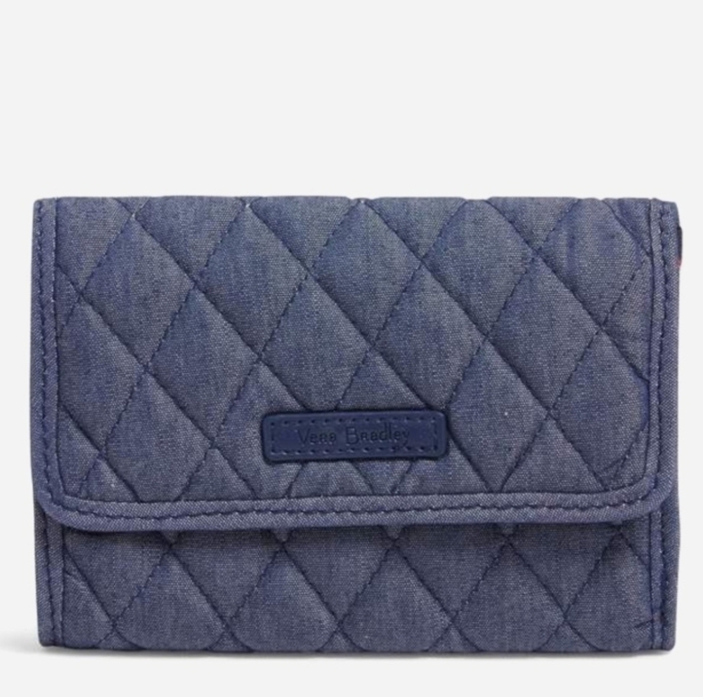 VERA BRADLEY Quilted Denim Wallet